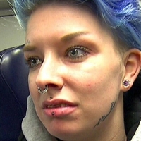 Girlwithfacetattoo aka Jacky aus Hartes Deutschland Голи